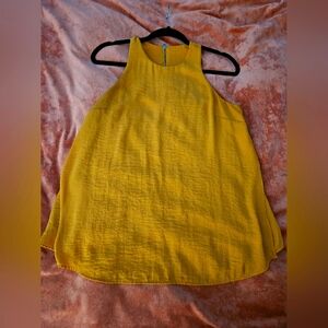 Banana Republic Mustard Yellow Sleeveless Women's Top